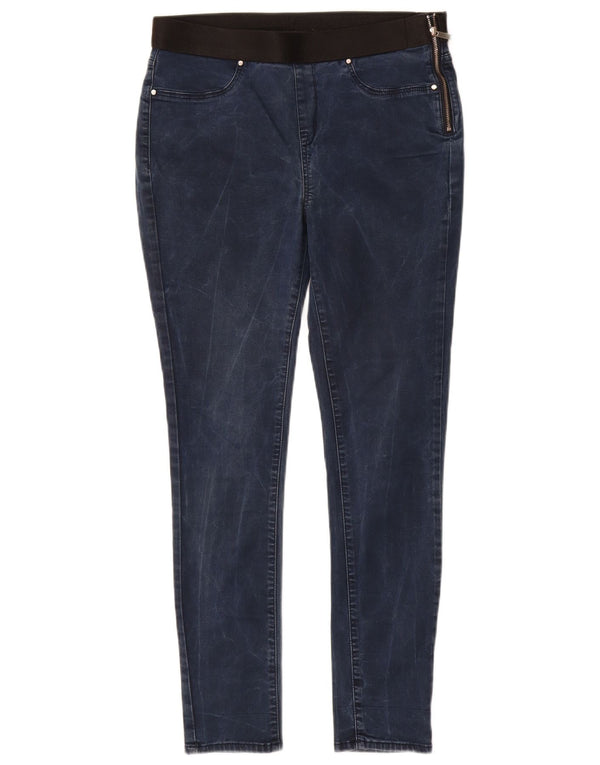 KAREN MILLEN Ženske jegging traperice UK 12 srednje W28 L28 tamnoplavi pamuk