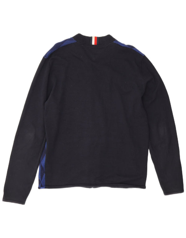 Tommy Hilfiger muški džemper XL tamnoplavi geometrijski pamuk