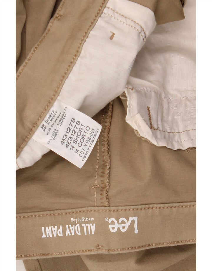 LEE ženske ravne ležerne hlače US 14 XL W34 L28 smeđi pamuk