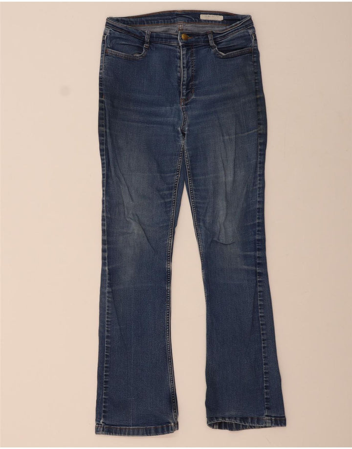 MARKS & SPENCER Ženske traperice Regular Fit Bootcut UK 10 Male W30 L30 Plave