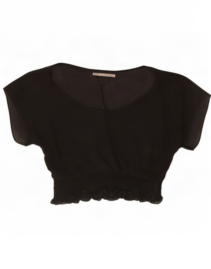 Zara ženska prevelika majica UK 18 XL crna