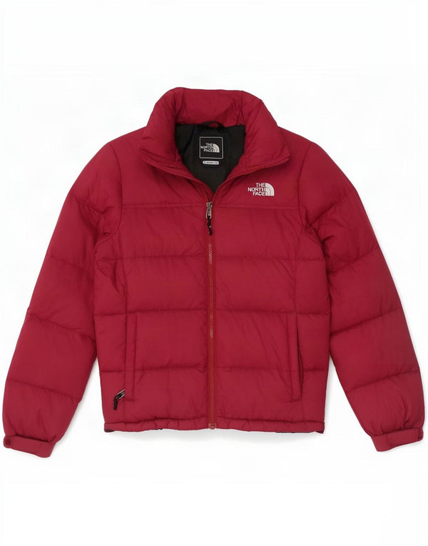 The North Face ženska podstavljena jakna UK 10 Small Burgundy najlon