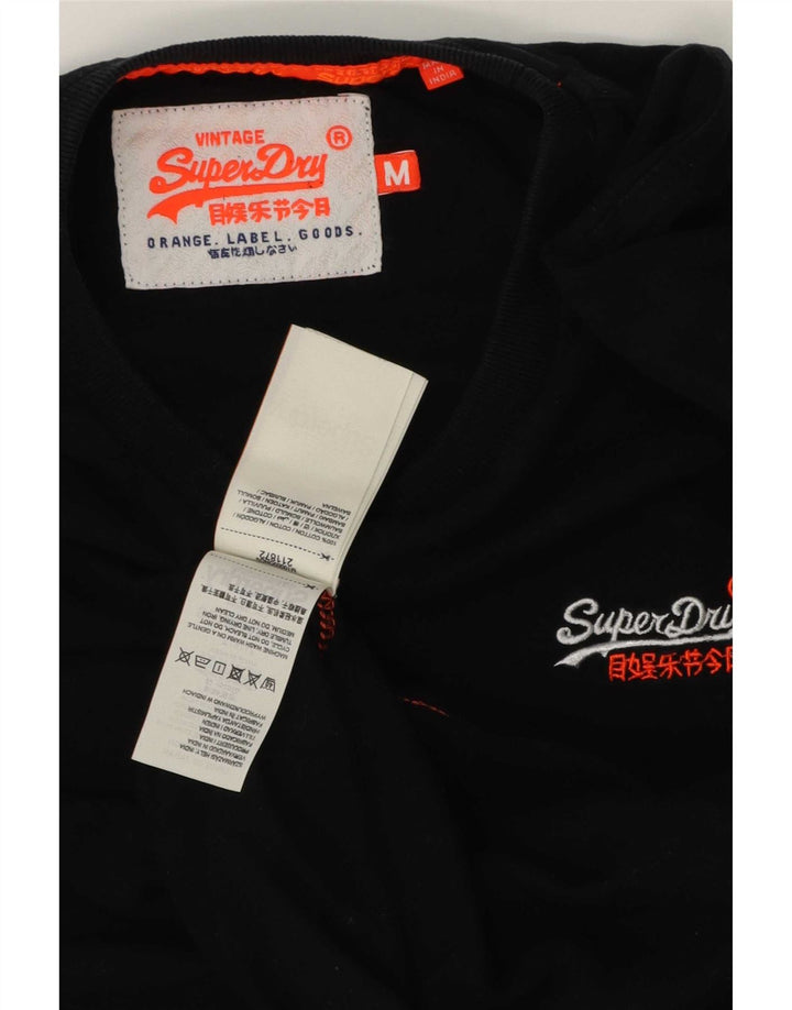 Superdry muška majica kratkih rukava Srednji crni pamuk