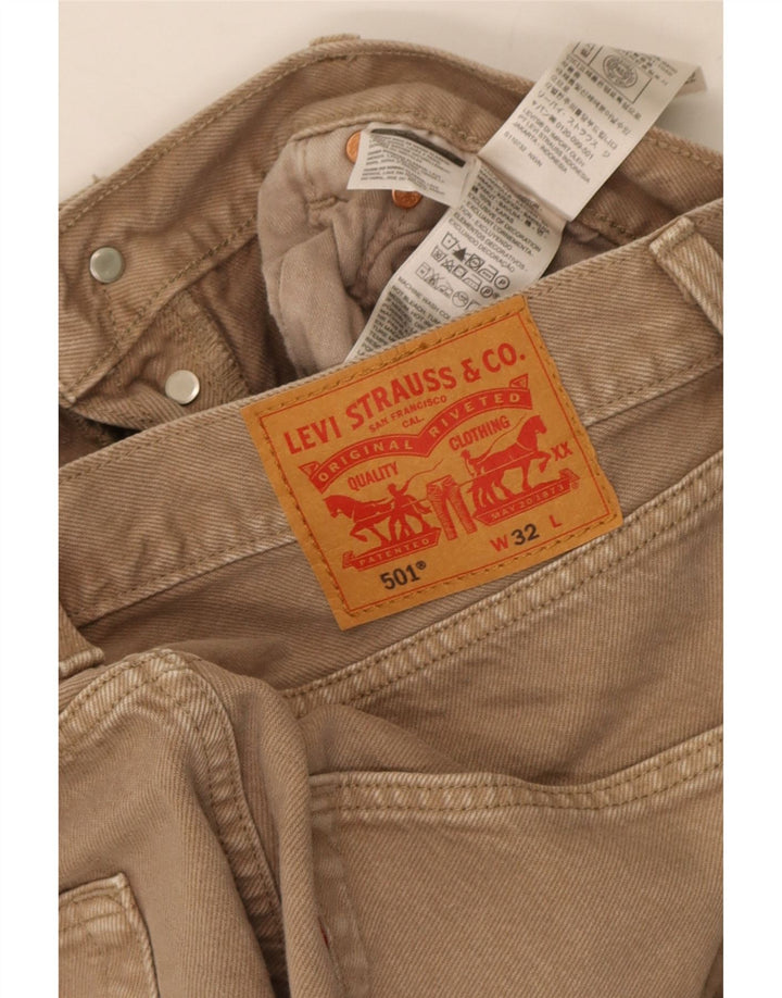 Levi's muške 501 traper kratke hlače W32 srednje bež pamuk