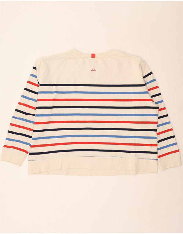 Joules Ženska prekomjerna majica s kratkim rukavima UK 20 2XL Pamuk s bijelim prugama