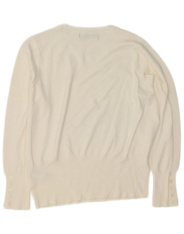 Marks & Spencer ženski džemper s okruglim izrezom UK 14 Large Off White