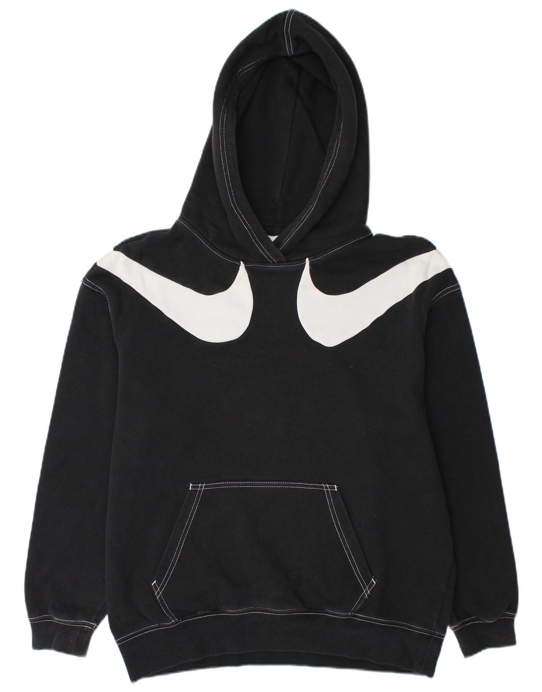 NIKE muška majica s kapuljačom XS s grafičkim motivima, crni pamuk