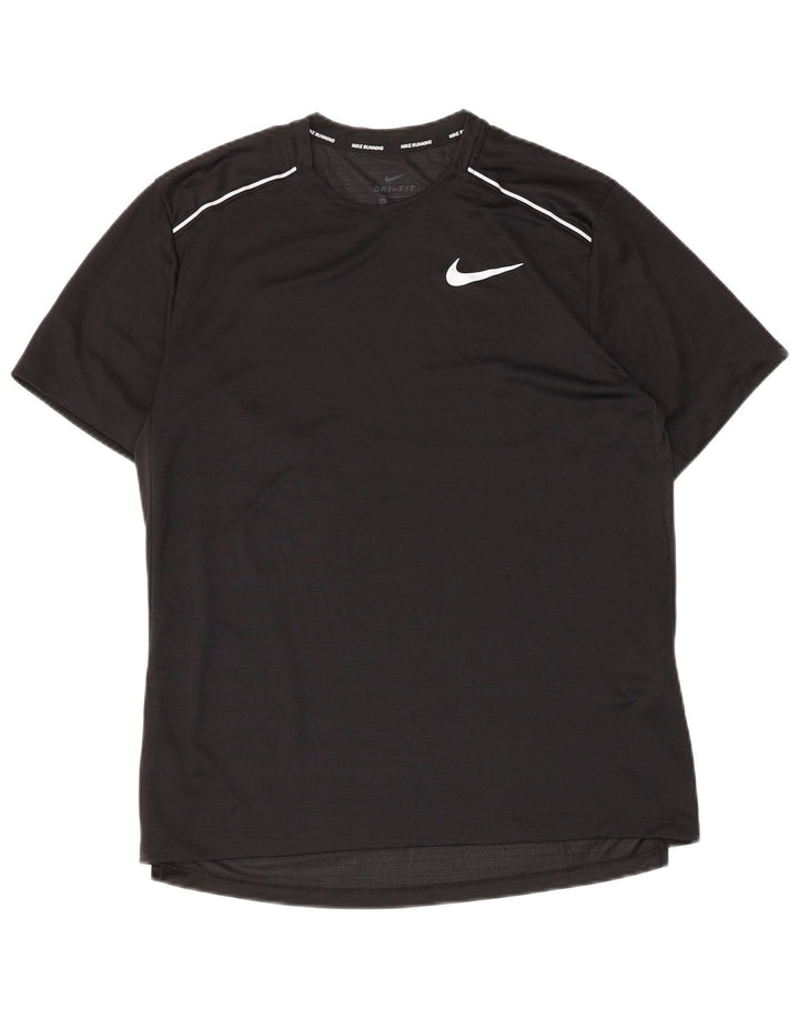 Nike Dri Fit majica kratkih rukava srednji crni poliester
