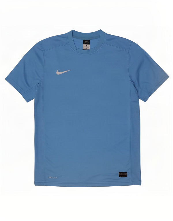 Nike Mens Dri Fit T-Shirt Top Medium Blue Polyester