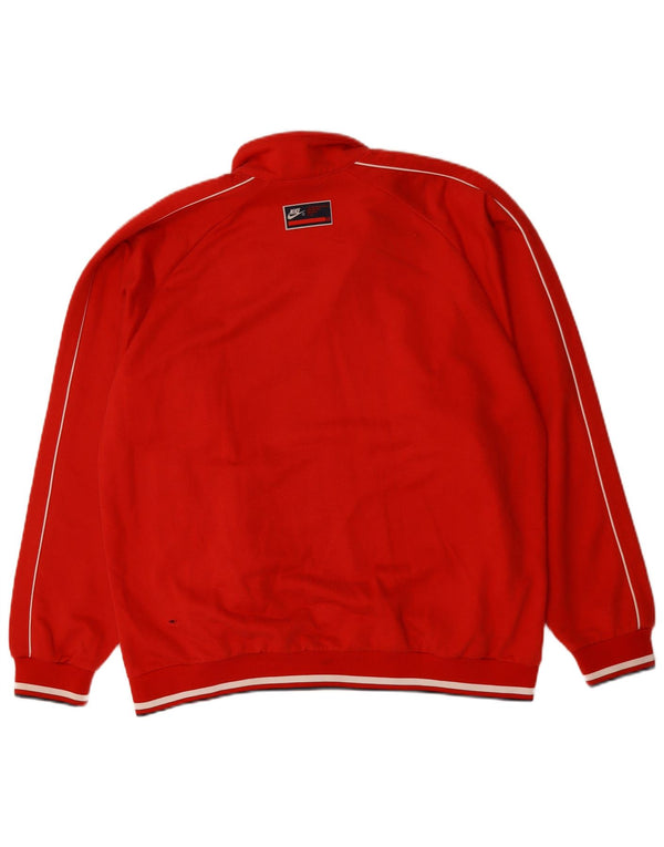 NIKE muška gornja jakna trenirke UK 42/44 veliki crveni pamuk