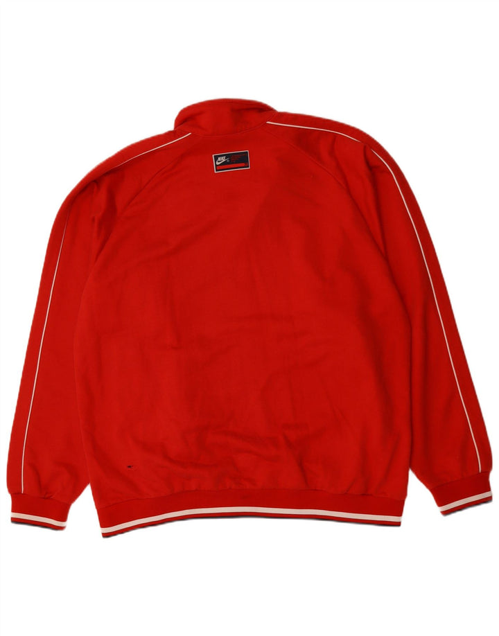 NIKE muška gornja jakna trenirke UK 42/44 veliki crveni pamuk