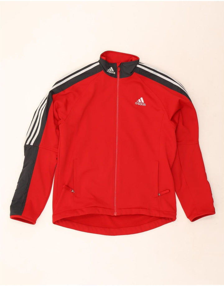 Adidas muška trenirka gornja jakna UK 42/44 velika crvena poliester u boji