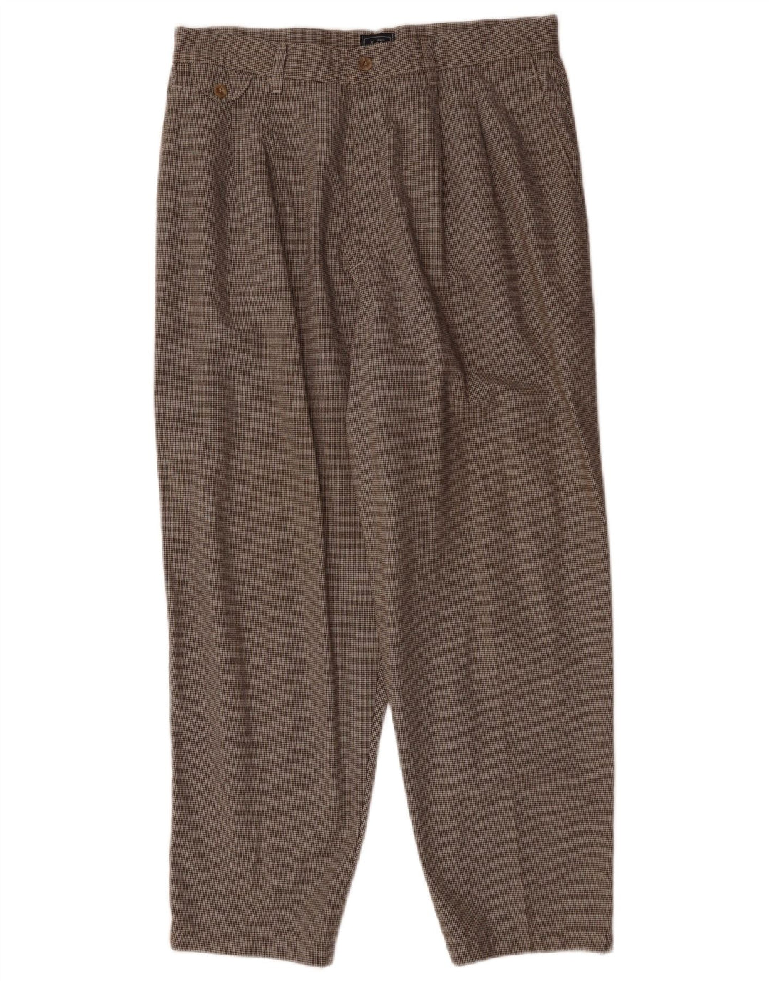 LEE Ženske chino hlače s klinovima US 18 2XL W36 L28 Smeđe Houndstooth