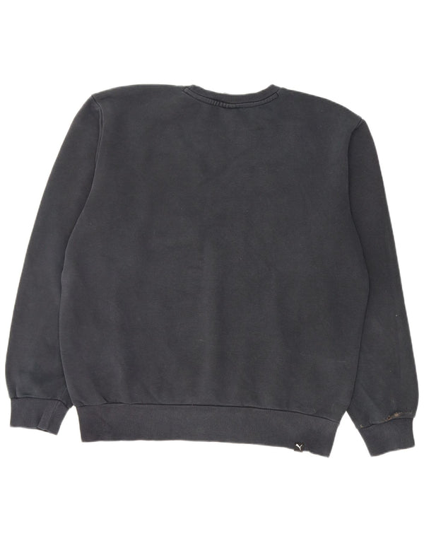 Puma Mens Graphic Sweatshirt Jumper Medium Black Cotton