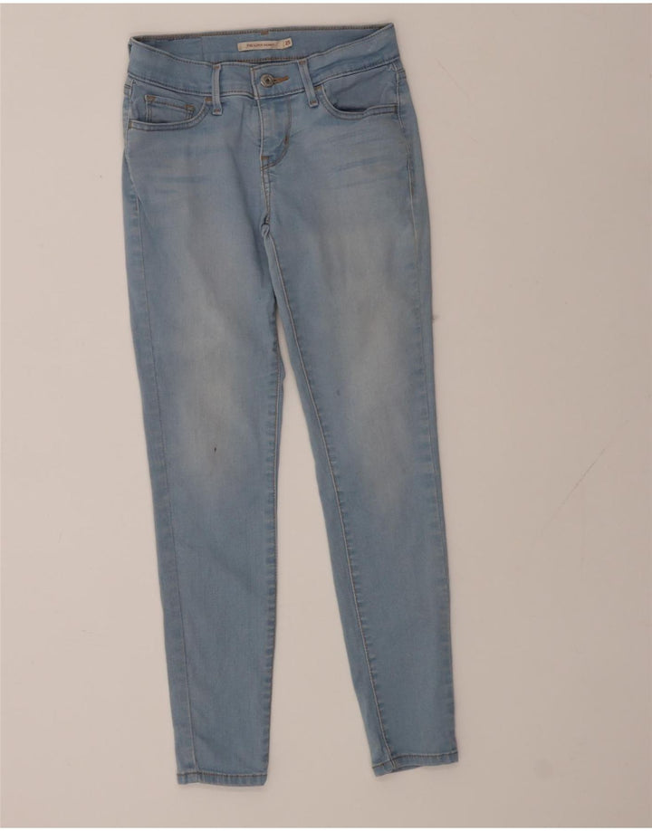 LEVI'S Womens 710 Super Skinny Jeans W25 L28 Blue Vintage Levi's and Second-Hand Levi's from Messina Hembry 