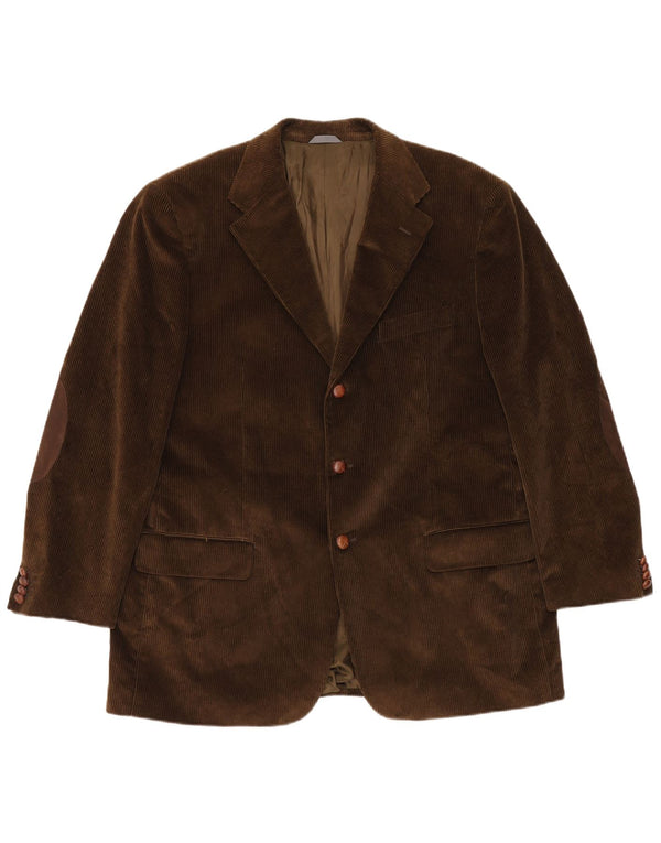 Velluto Duca Visconti muška jakna od samta s 3 gumba UK 42 XL Kaki