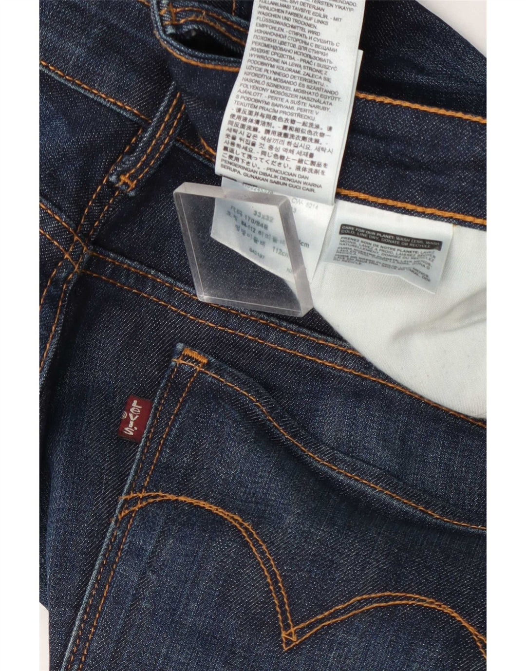 Levi's ženske traperice srednjeg rasta W33 L32 tamnoplavi pamuk