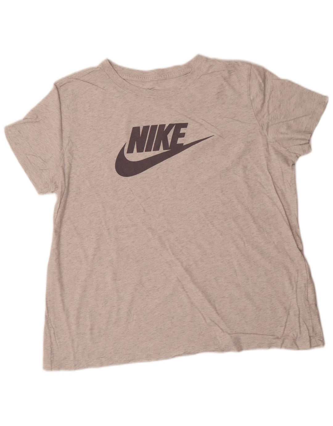 NIKE ženska majica kratkih rukava s grafičkim motivima UK 18 XL sivi flekasti pamuk