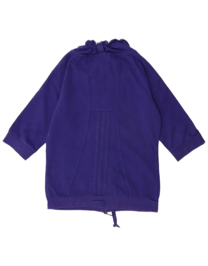 ADIDAS Ženska majica s 3/4 rukavima UK 10 Small Blue Cotton