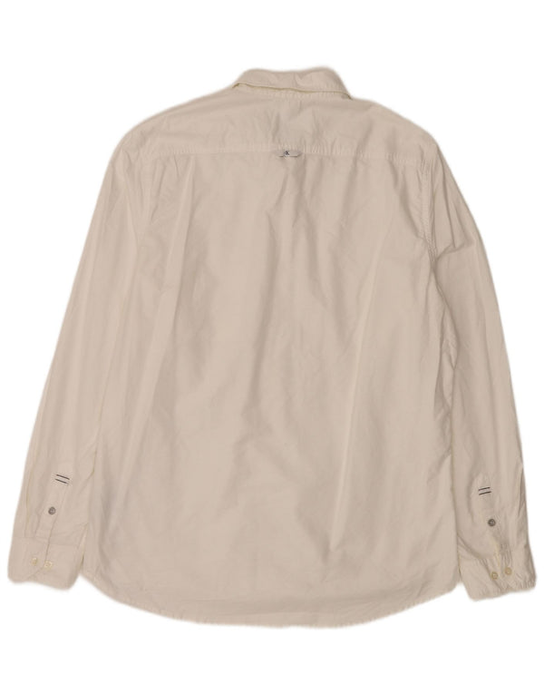 CALVIN KLEIN JEANS Muška uska košulja XL bijeli pamuk