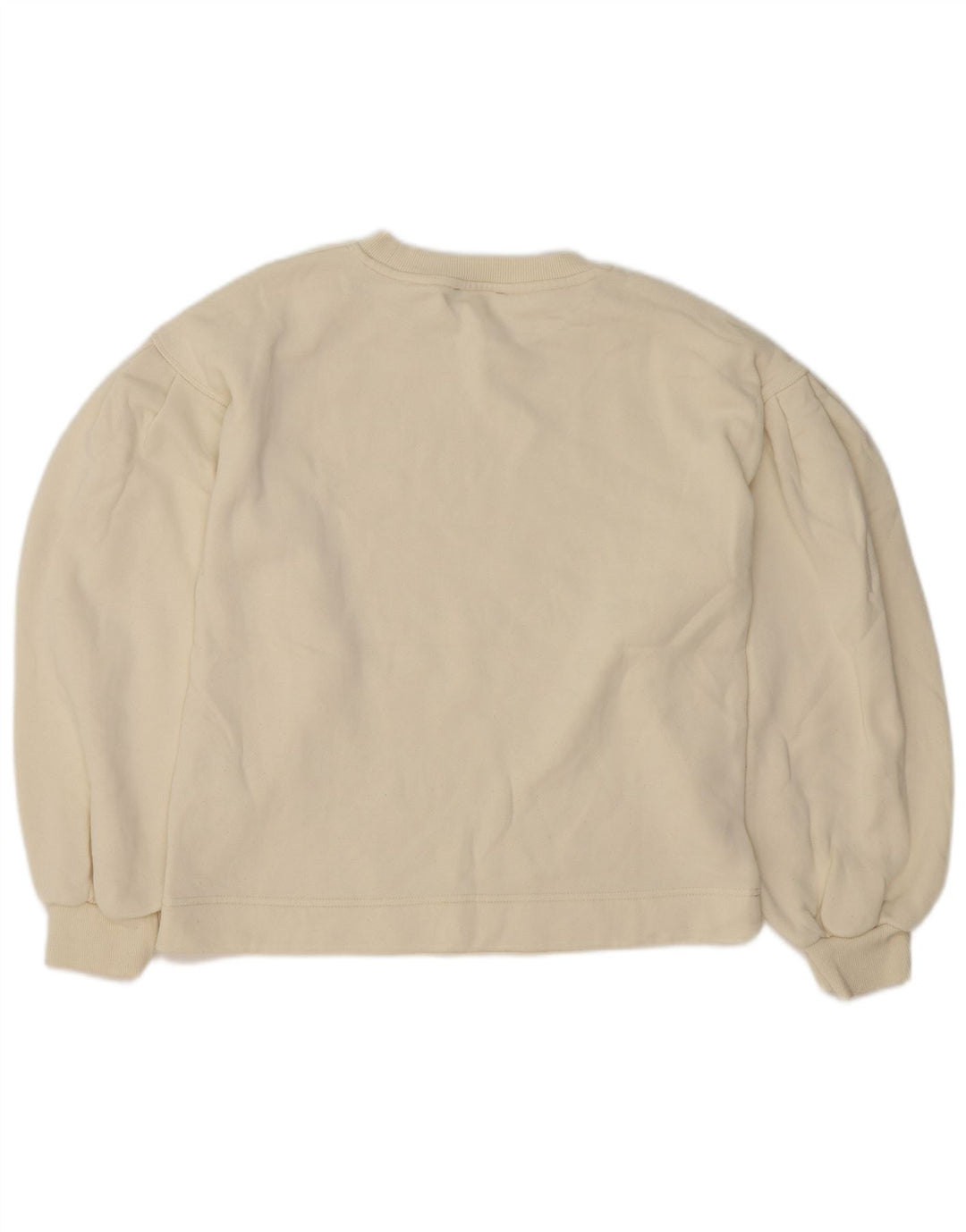 Zara ženska majica prekomjerne dužine UK 10 Small Off White Cotton