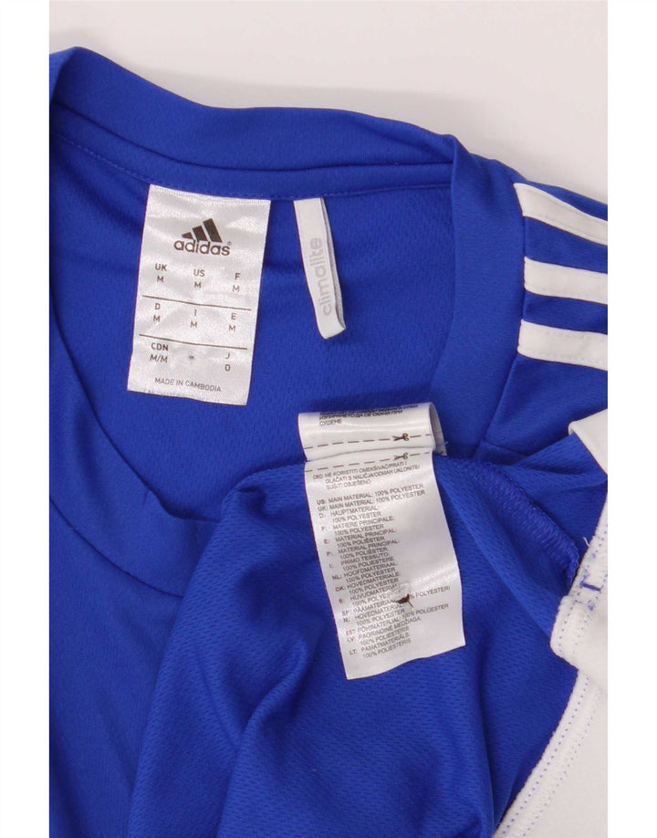 Adidas muška Climalite majica kratkih rukava Medium Blue Colourblock Poliester