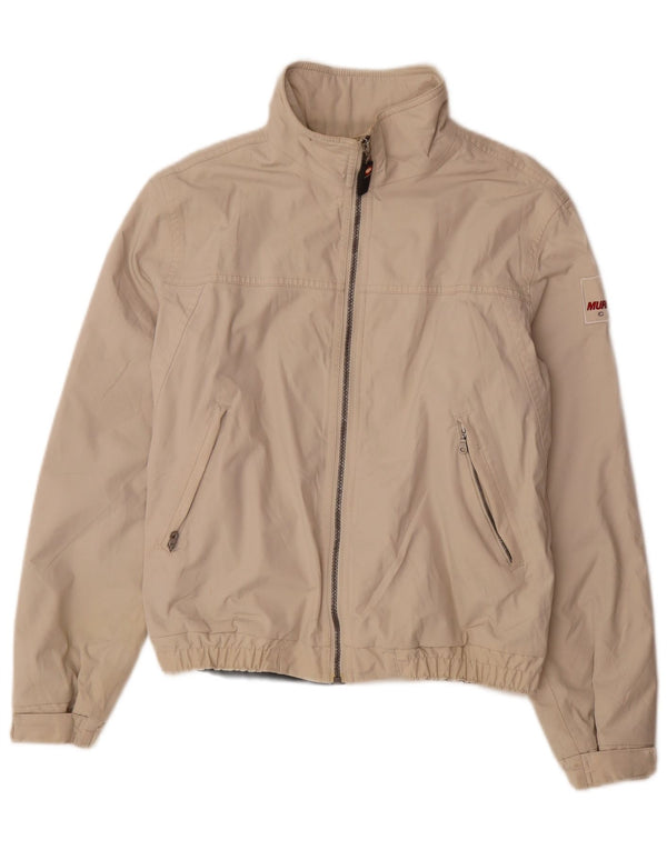 Murphy & Nye Mens Bomber Jacket UK 36 Small Off White Polyamide