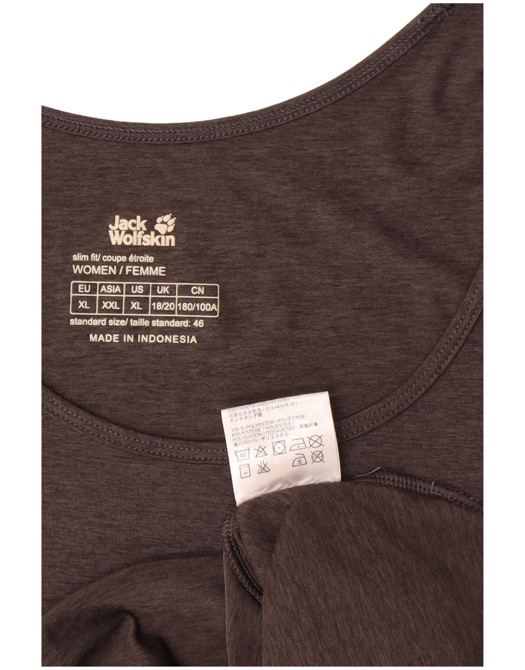 Jack Wolfskin ženski prsluk UK 18/20 XL sivi poliester