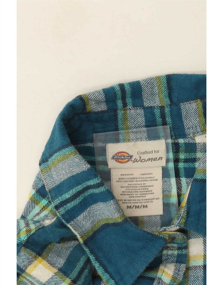 Dickies ženska košulja od flanela UK 14 srednje plavi karirani pamuk