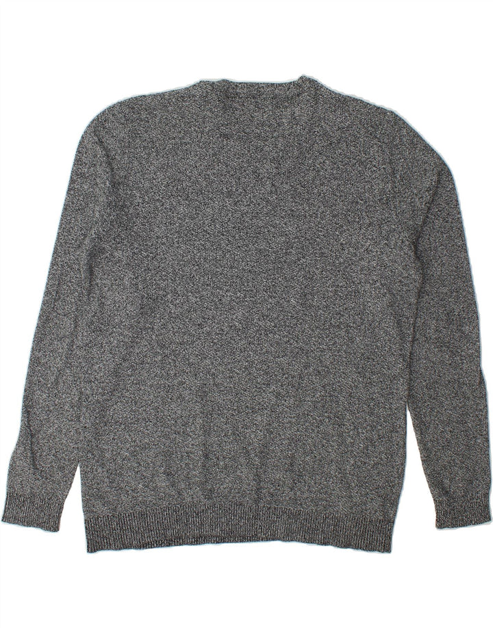 JACK & JONES Mens Crew Neck Jumper Sweater XL Grey Vintage Jack & Jones and Second-Hand Jack & Jones from Messina Hembry 