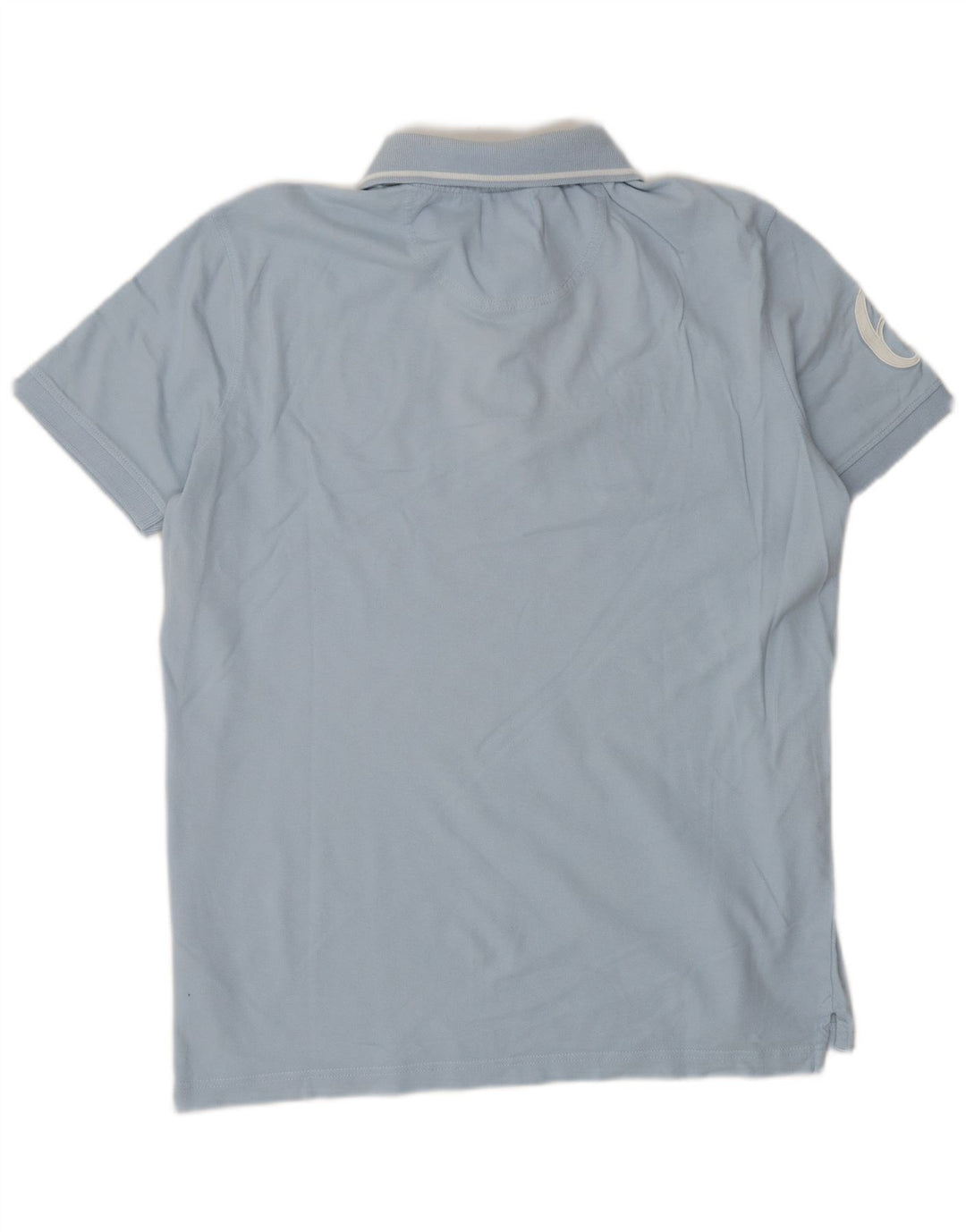 HENRI LLOYD Mens Regular Graphic Polo Shirt Medium Blue Cotton