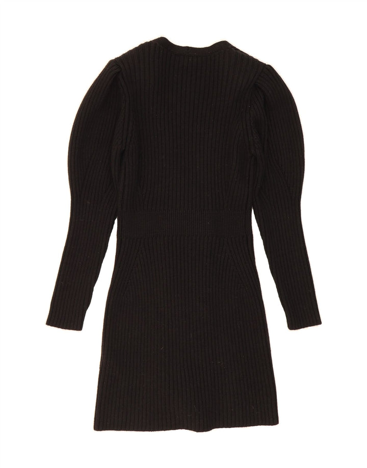 ELISABETTA FRANCHI Womens Jumper Dress IT 42 Medium Black Wool Vintage Elisabetta Franchi and Second-Hand Elisabetta Franchi from Messina Hembry 