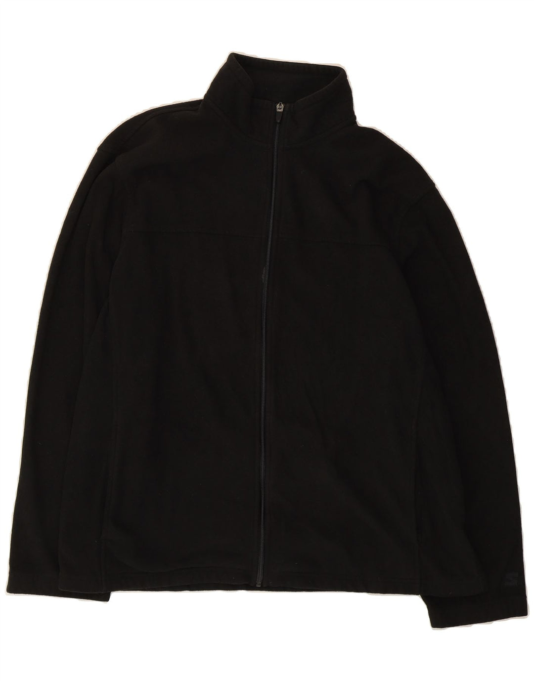 STARTER Mens Fleece Jacket UK 46/48  XL Black Polyester Vintage Starter and Second-Hand Starter from Messina Hembry 