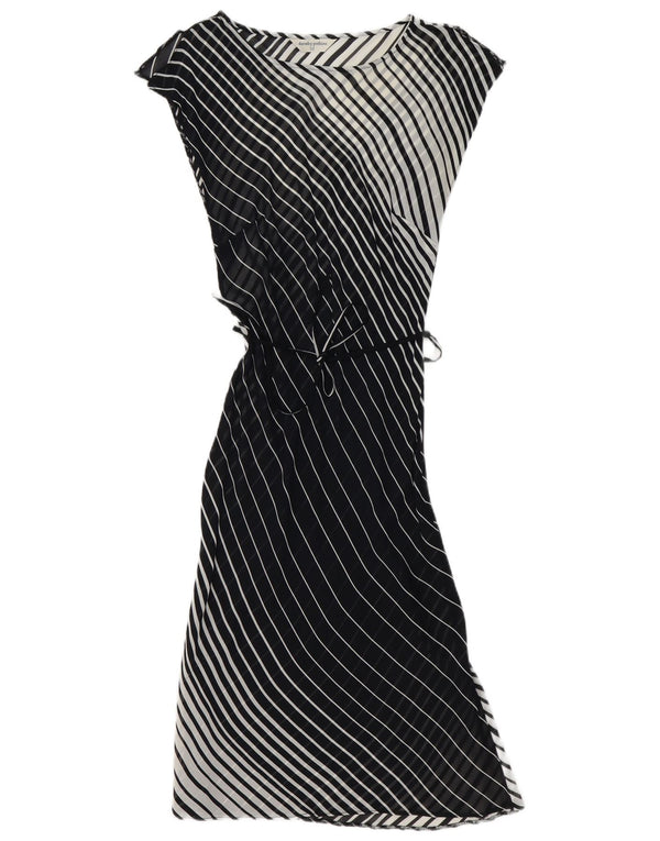 Ženska osnovna haljina bez rukava Dorothy Perkins UK 12 srednje crna na pruge