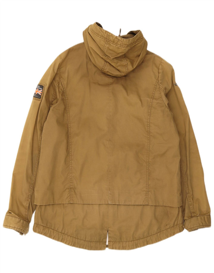 Superdry ženska jakna parka s kapuljačom UK 14 Srednji kaki pamuk