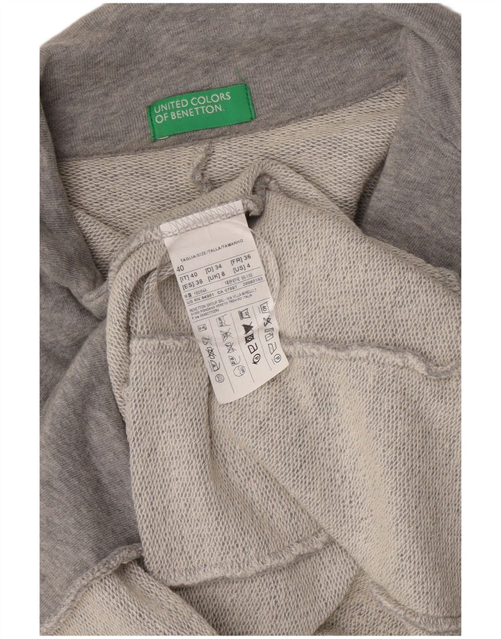 Benetton ženski sako sa 1 gumbom UK 8 Mali sivi pamuk