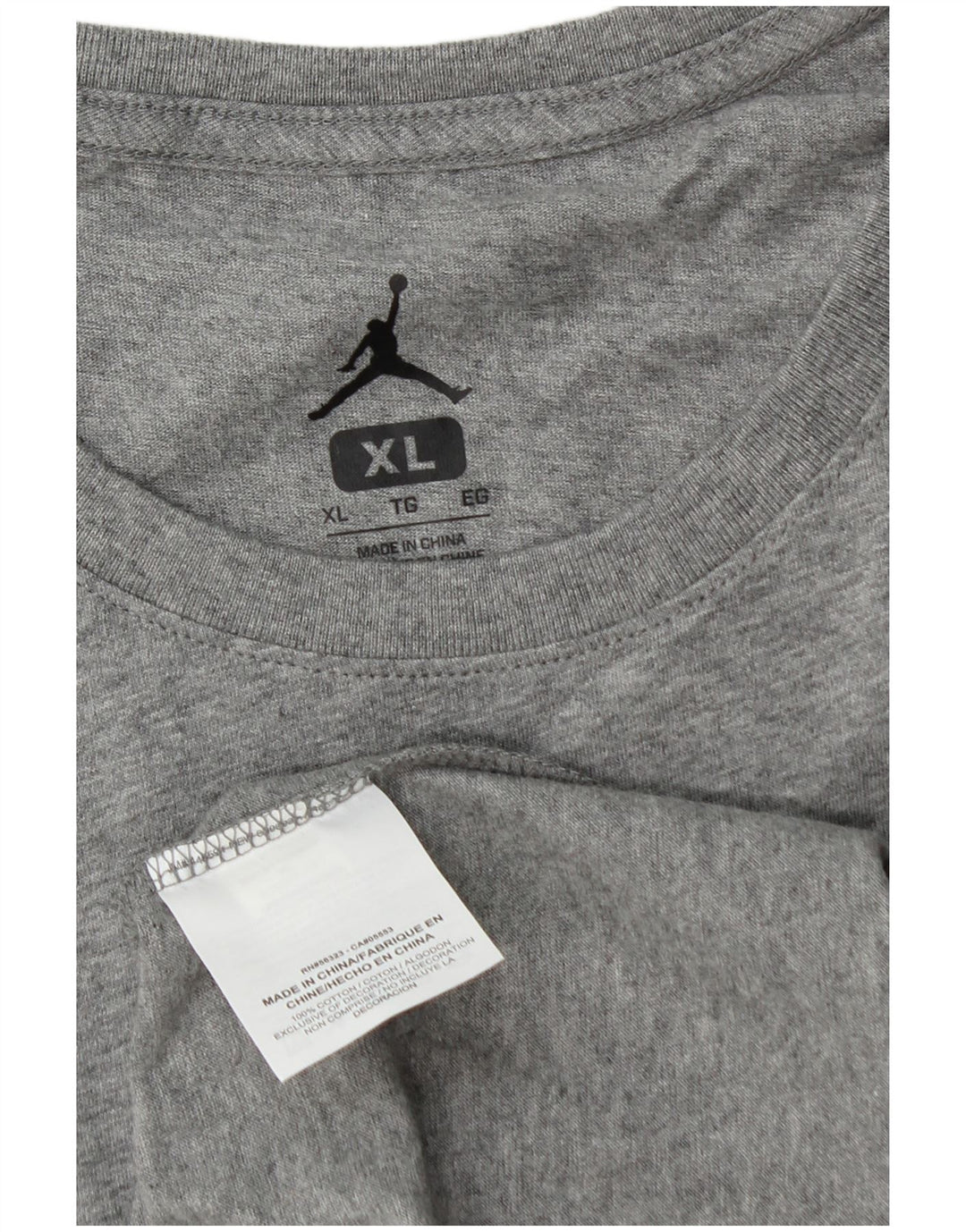 Jordan muška majica s grafičkim motivima XL sivi pamuk