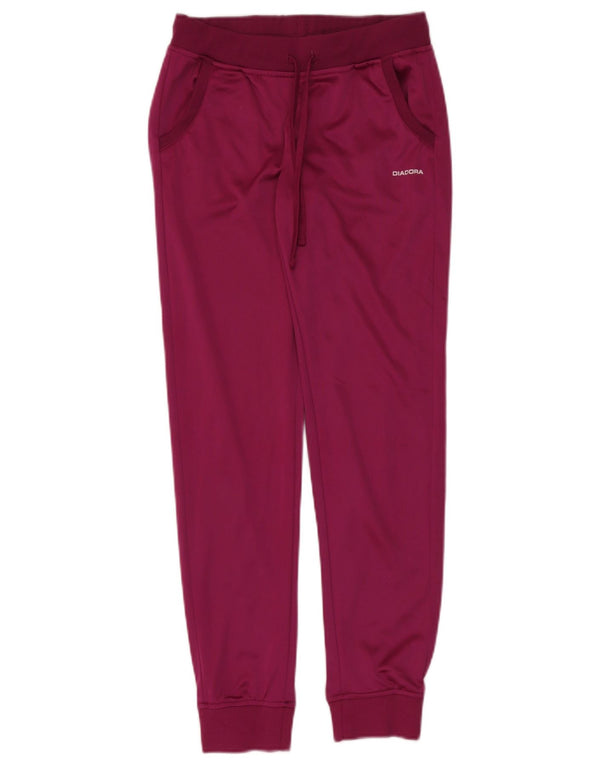 Diadora Girls Tracksuit Trousers Joggers 13-14 Years 2XL Purple Polyester