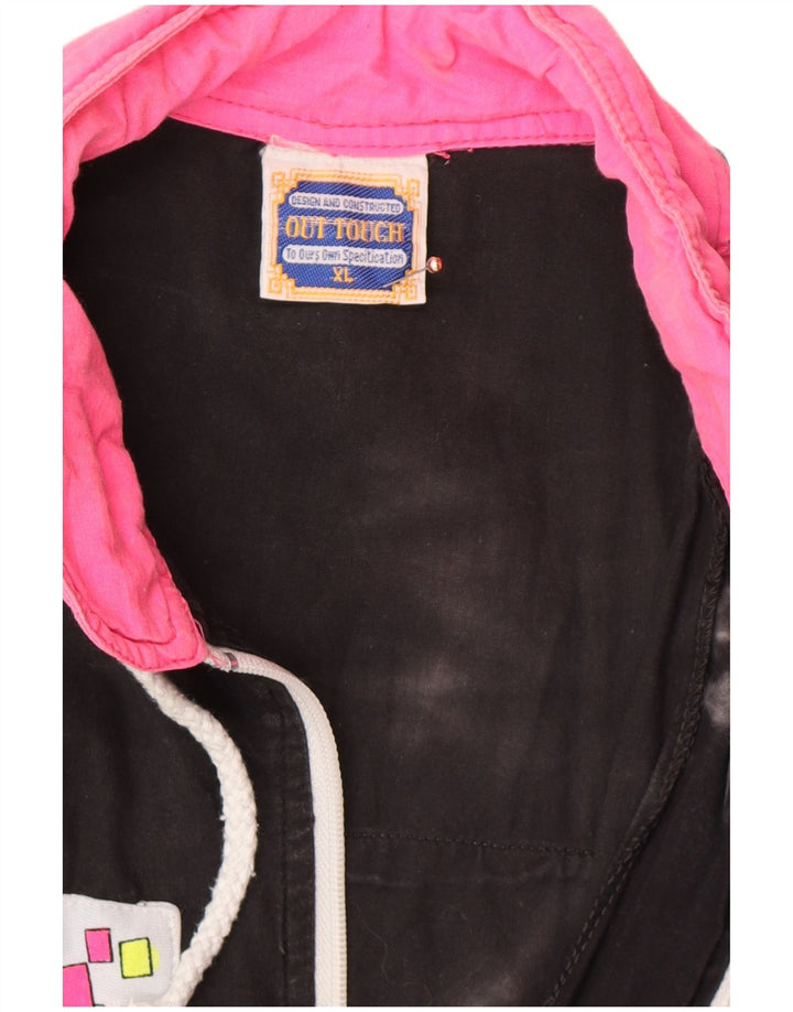 VINTAGE ženska gornja jakna trenirke UK 18 XL u crnoj boji