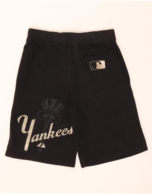 Male crne pamučne sportske kratke hlače Majestic New York Yankees Graphic