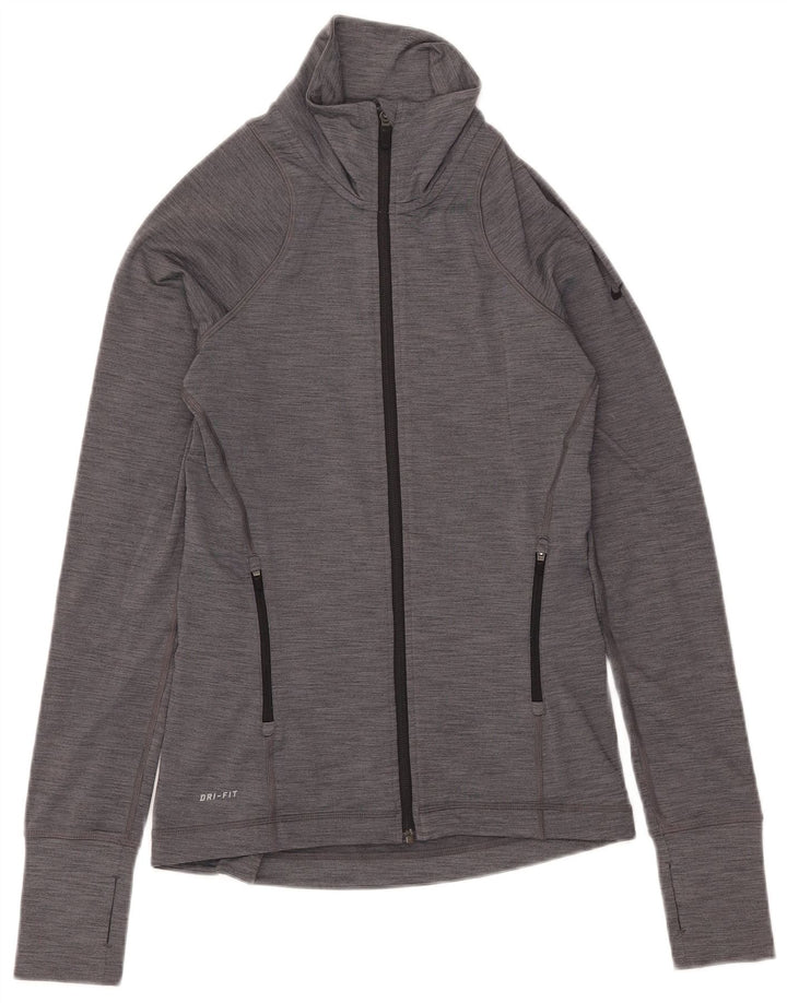 Nike Ženska gornja jakna Dri Fit Trenirka UK 10 Small Grey Flecked