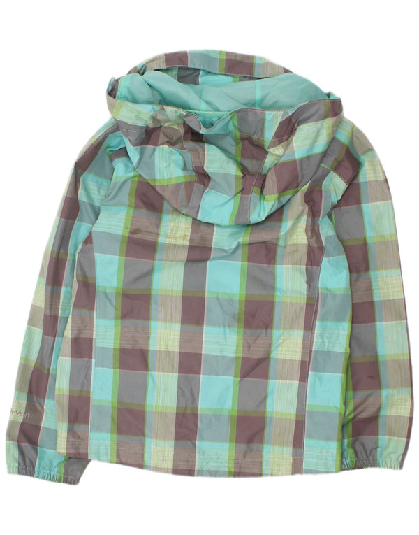 The North Face Girls kišna jakna s kapuljačom 5-6 godina XS zelena karirana