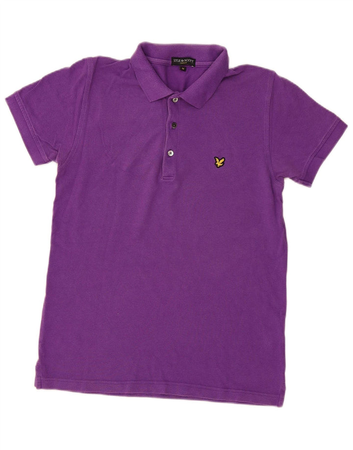 Lyle & Scott muška polo majica srednje ljubičaste boje od pamuka