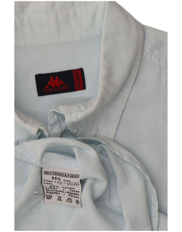 Kappa muška košulja kratkih rukava 2XL plava platna