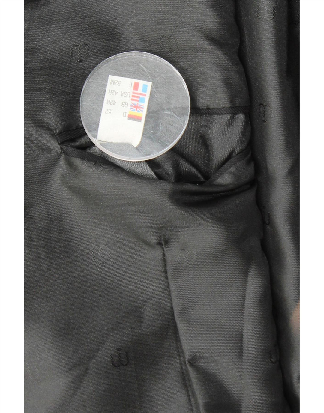 WILVORST kratki muški sako s dvostrukim kopčanjem UK 42 XL crne pruge