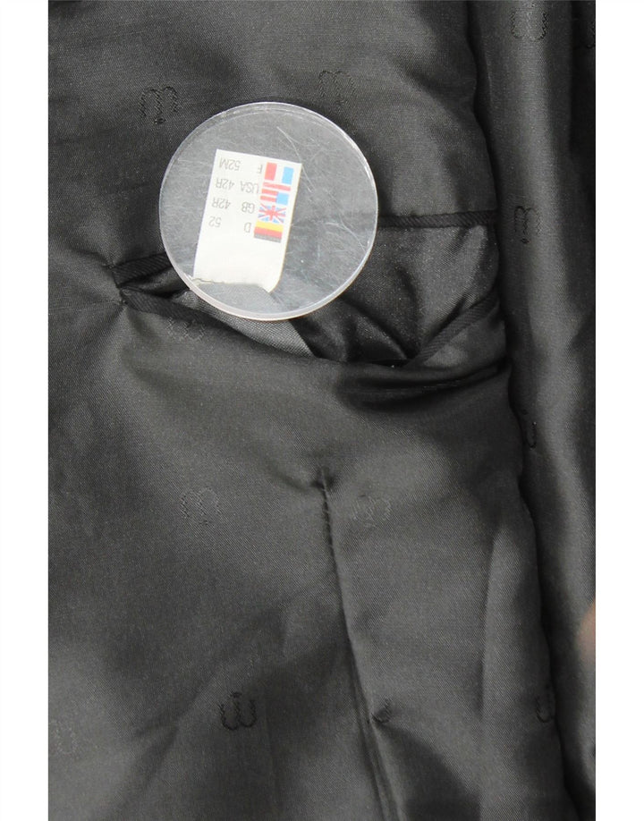 WILVORST kratki muški sako s dvostrukim kopčanjem UK 42 XL crne pruge