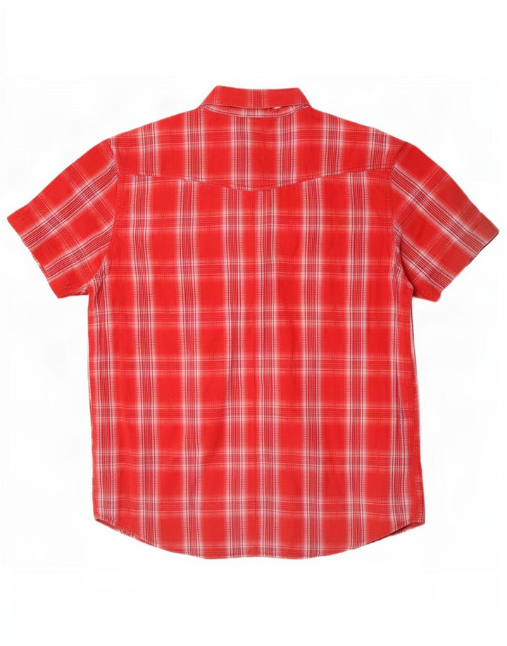 Wrangler muška majica kratkih rukava XL crveni karirani pamuk