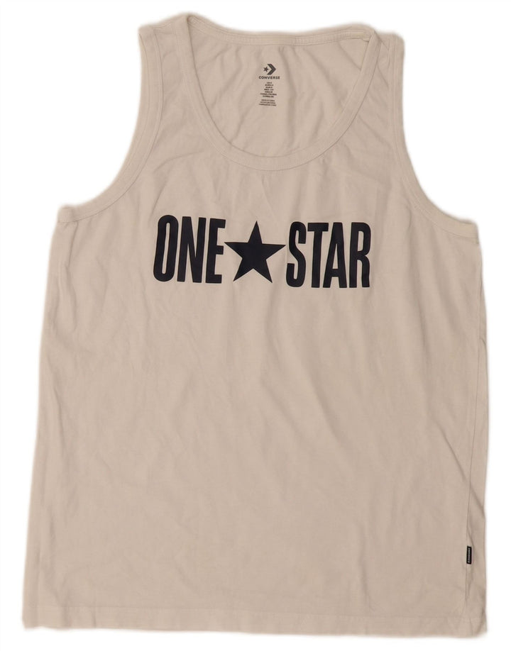 Converse Ženski grafički prsluk Top UK 10 Small White