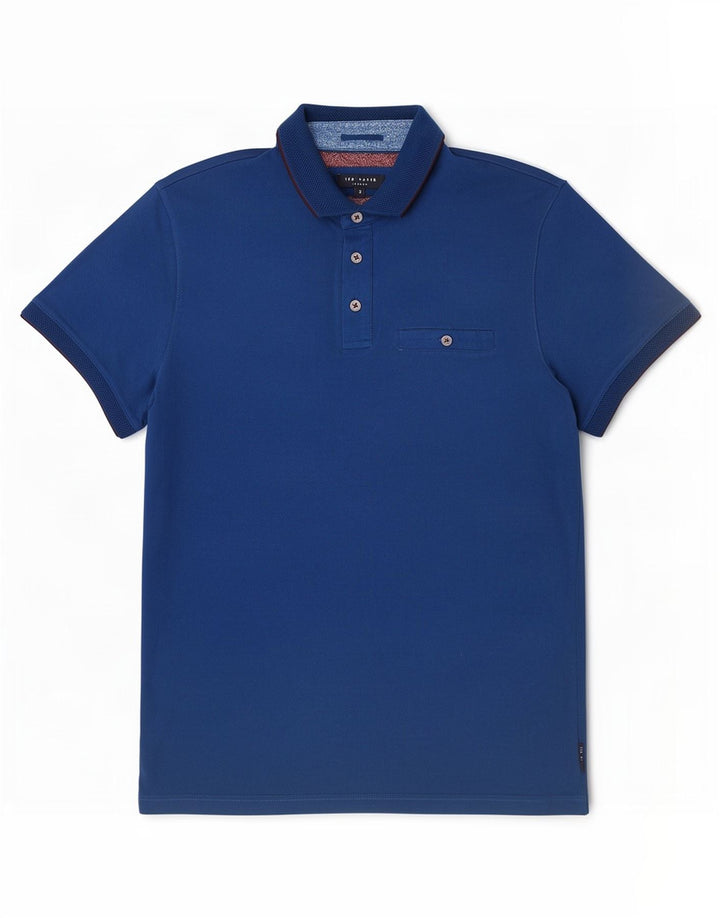 Ted Baker muška polo majica veličina 3 srednje plavi pamuk