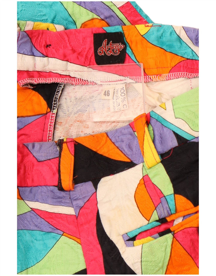 VINTAGE ženske chino hlače visokog struka IT 46 Large W30 L28 Višebojne